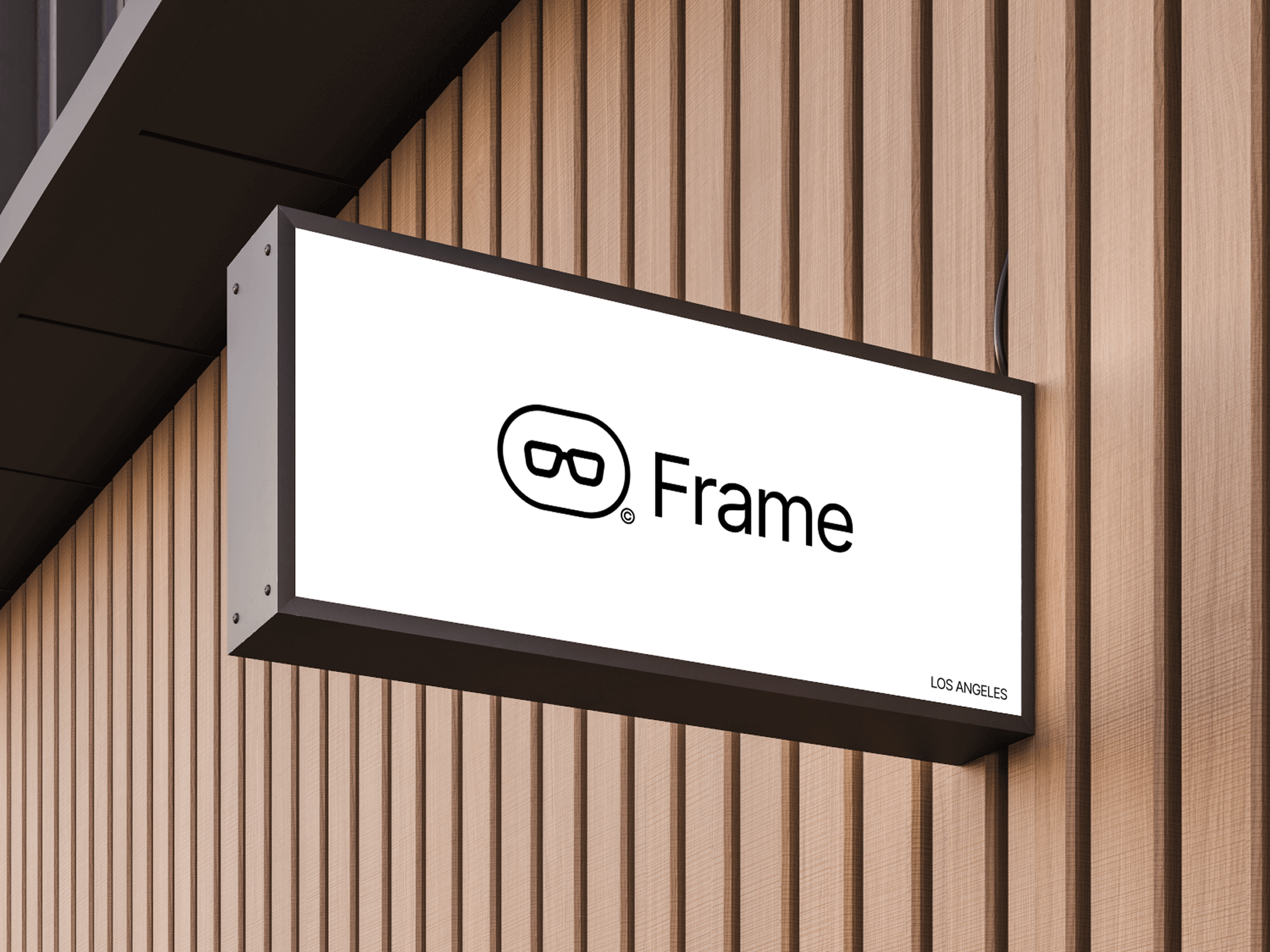 Street sign brand mockup for a local business
